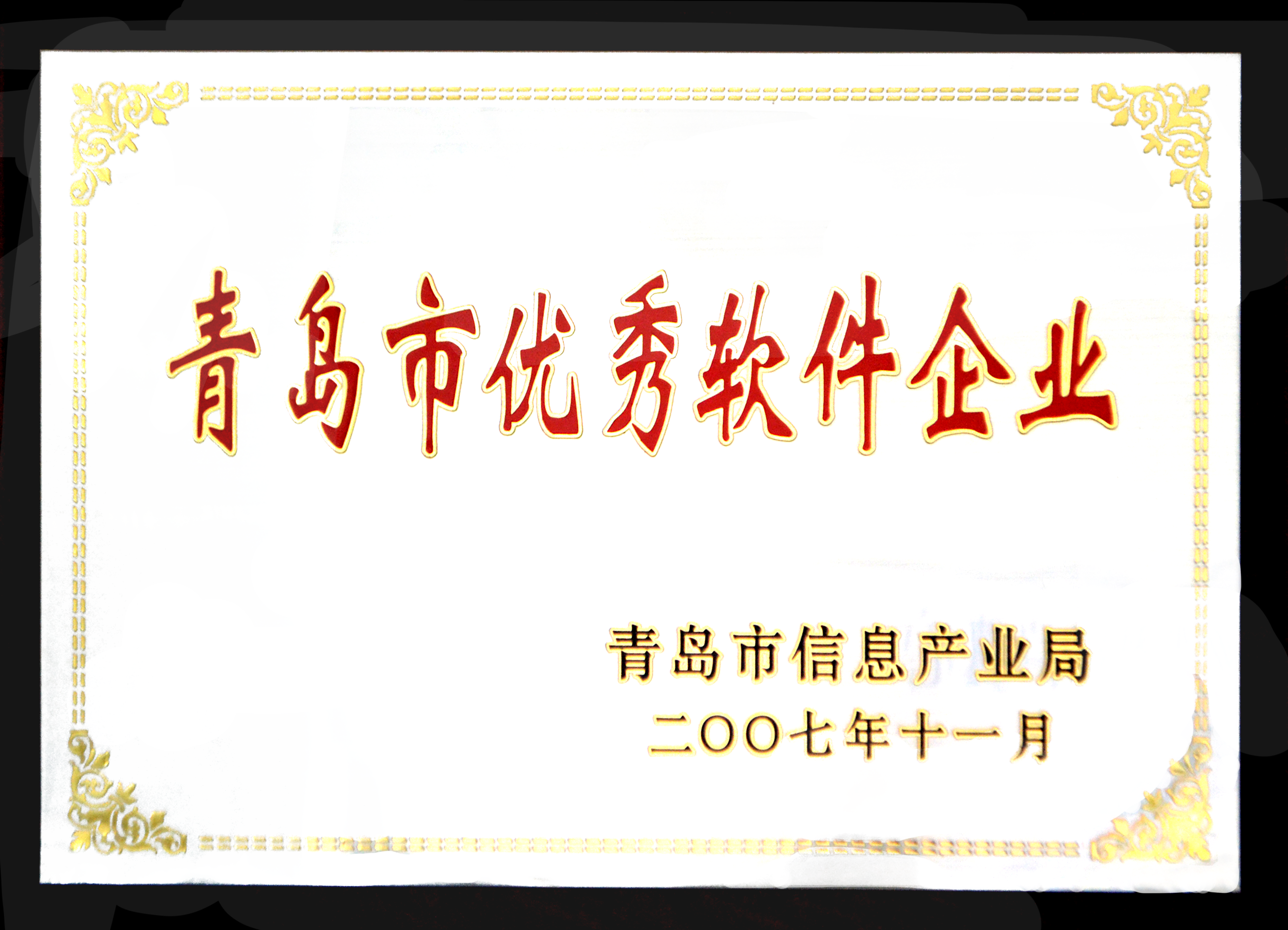 2007年-青岛市优秀软件企业