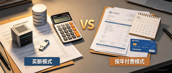 外贸ERP选型深度算账！年费与买断模式的成本、风险全对比