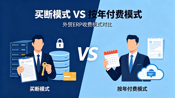 外贸ERP选型深度算账!年费与买断模式的成本、风险全对比(图1)